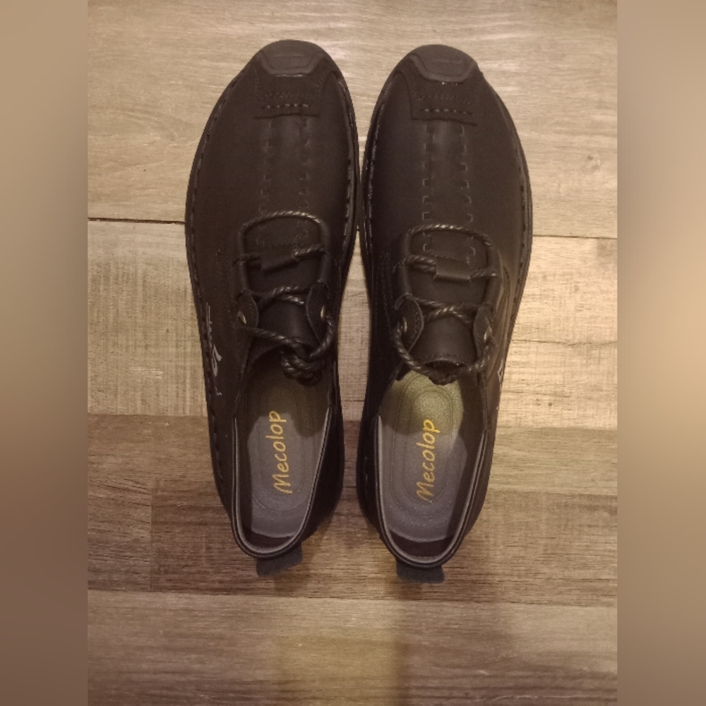 Mecolop Mens Leather Casual Loafers